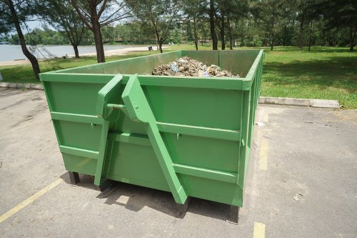 Professional builders waste clearance team at work